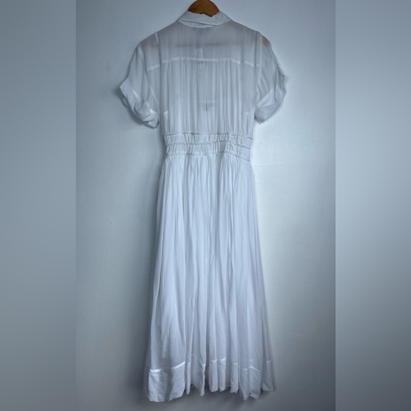 NWT J.Crew Size 6 White Elena shirtdress In Chiffon - Picture 10 of 16